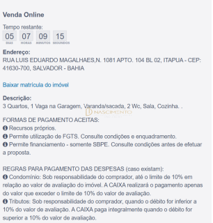 Oportunidade Caixa – Desconto de 36,27% | Aceita Financiamento