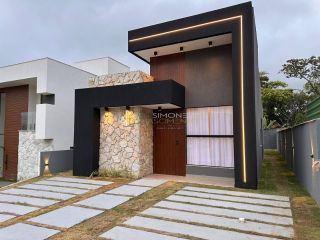 Casa de Condomínio Para Vender com 3 quartos 2 suítes no bairro Abrantes em Camaçari