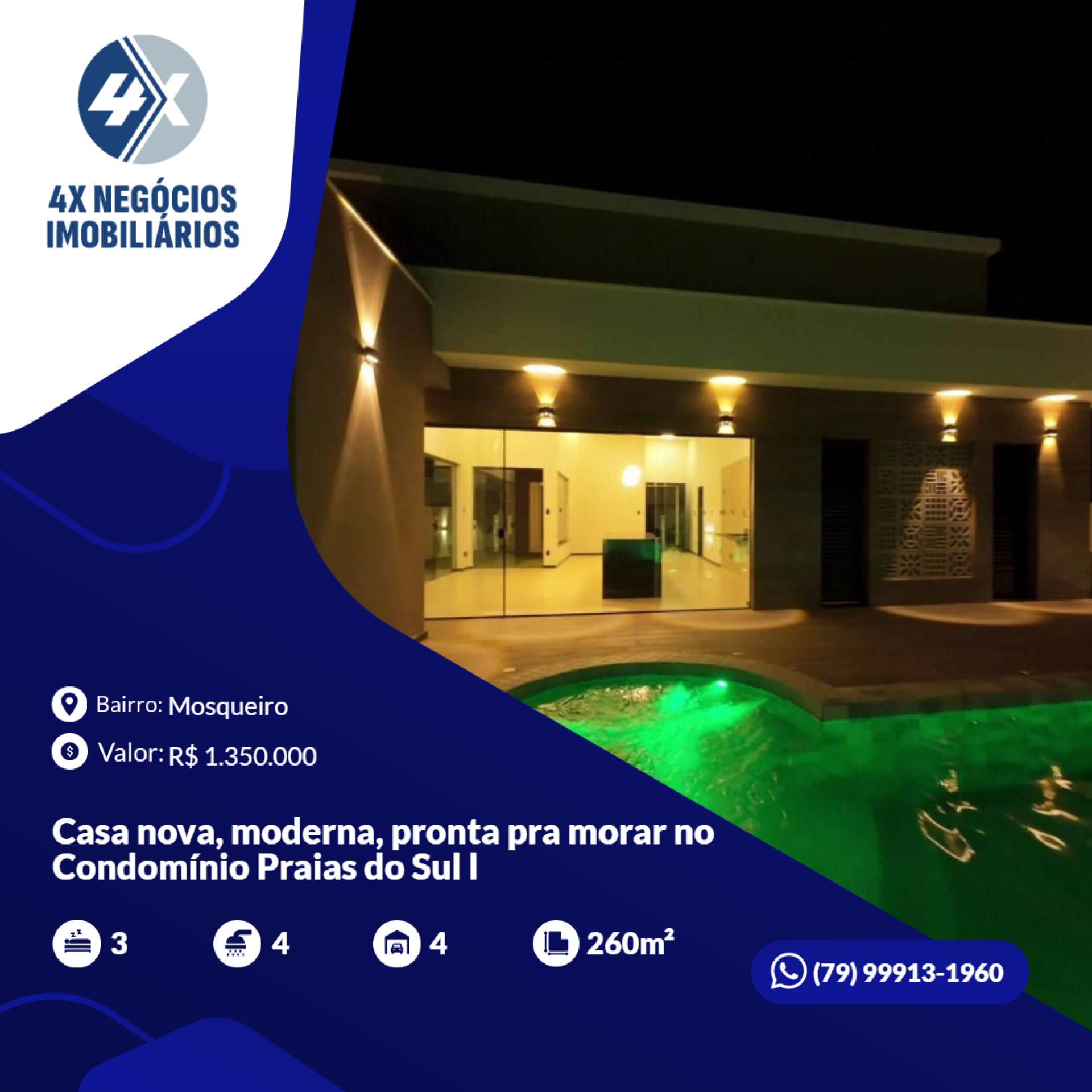 Casa nova, moderna, pronta pra morar no Condomínio Praias do Sul l