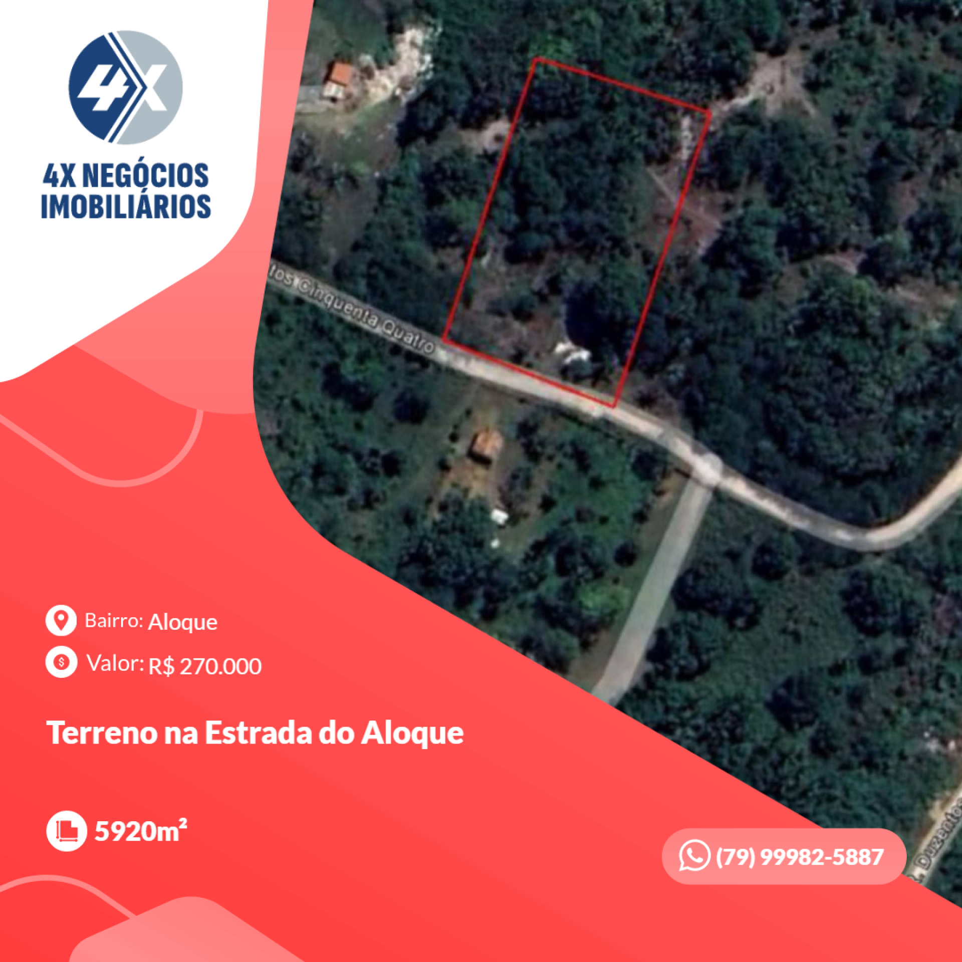 Terreno na Estrada do Aloque