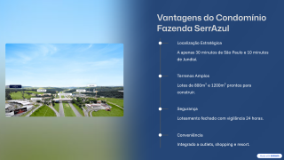 Residencial Fazenda SerrAzul I em Itupeva/SP