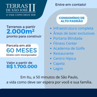 Residencial Terras de São José II em Itu/SP