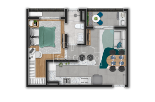 Apartamento Para Vender com 1 quartos no bairro Centro em Sorocaba