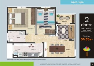 Apartamento Para Vender com 2 quartos no bairro Jardim São Carlos - Condomínio Reserva São Carlos em Sorocaba