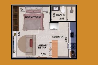 Kitnet Para Vender com 1 quartos no bairro Jardim Saira em Sorocaba