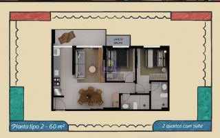 MORE NA BEIRA MAR DE OLINDA - APARTAMENTO COM 2 OU 3 QUARTOS COM SUÍTE