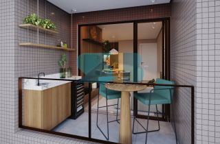 Forte Príncipe | Apto de 3 quartos sendo 1 suite | Varanda Gourmet | 60m² | Lazer completo