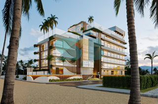 Studio Tipo Beira Mar e Pé na Areia | 20,43m² | Praia de Campas | Área de lazer bo RoofTop |Allure Beach Prime