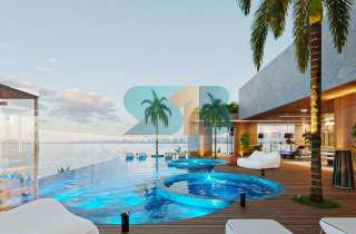Studio Tipo Beira Mar e Pé na Areia | 20,43m² | Praia de Campas | Área de lazer bo RoofTop |Allure Beach Prime