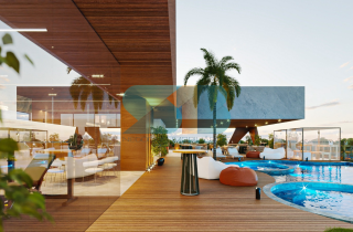 Studio Térreo Frente Mar Beira Mar e Pé na Areia | 43,95m² | Praia de Campas | Área de lazer bo RoofTop |Allure Beach Prime