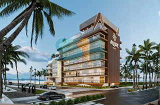 Studio Térreo Beira Mar e Pé na Areia | 20,43m² | Praia de Campas | Área de lazer no RoofTop |Allure Beach Prime