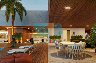 Studio Térreo Beira Mar e Pé na Areia | 20,43m² | Praia de Campas | Área de lazer no RoofTop |Allure Beach Prime