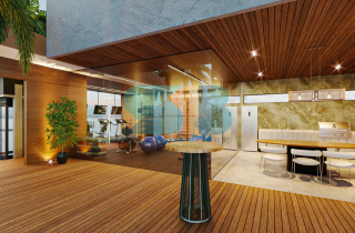Studio Térreo Beira Mar e Pé na Areia | 20,43m² | Praia de Campas | Área de lazer no RoofTop |Allure Beach Prime