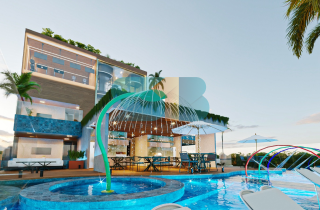 Studio Térreo Beira Mar e Pé na Areia | 20,43m² | Praia de Campas | Área de lazer no RoofTop |Allure Beach Prime