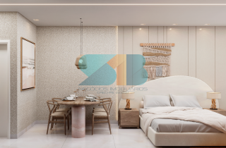 Apto 2 quartos | Wave Beach Prime | 51m² | 100 metros da Praia de Campas  | Área de Lazer completa