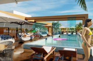Apto 2 quartos | Pronto para Rentabilizar | 42,96m² | CAMPAS BEACH PRIME |a 100 metros da Prais de Campas | Área de Lazer completa