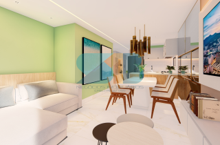 Apto PRIME 3 quartos  sendo 2 suites | Pronto para Rentabilizar | 113,52m² | CAMPAS BEACH PRIME |a 100 metros da Prais de Campas | Área de Lazer completa