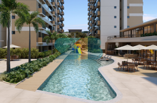 VALE DOS GUARARAPES  | Apto Tipo | 47,67m²  | 2 Quartos sendo 1 Suíte  | Varanda Gourmet