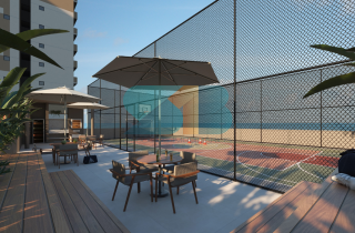 VALE DOS GUARARAPES  | Apto Tipo | 47,67m²  | 2 Quartos sendo 1 Suíte  | Varanda Gourmet