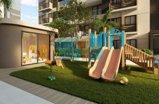 VALE DOS GUARARAPES  | Apto Tipo | 47,67m²  | 2 Quartos sendo 1 Suíte  | Varanda Gourmet