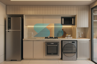 VALE DOS GUARARAPES  | Apto Tipo | 47,67m²  | 2 Quartos sendo 1 Suíte  | Varanda Gourmet