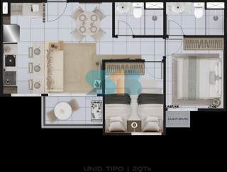 Apartamento na caxangá para Vender com 02 quartos 01 suítes.