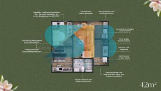 Excelente apartamento no Janga com 2 quartos com varanda e lazer completo