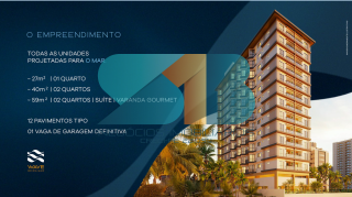 Excelente Empreendimento  na Beira-Mar de Candeias com 01Quarto 27m², 02Quartos 40m², 02 Quartos 59m²