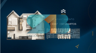 Excelente Empreendimento  na Beira-Mar de Candeias com 01Quarto 27m², 02Quartos 40m², 02 Quartos 59m²