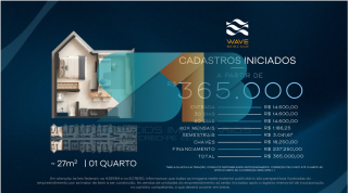 Excelente Empreendimento  na Beira-Mar de Candeias com 01Quarto 27m², 02Quartos 40m², 02 Quartos 59m²