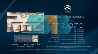 Excelente Empreendimento  na Beira-Mar de Candeias com 01Quarto 27m², 02Quartos 40m², 02 Quartos 59m²