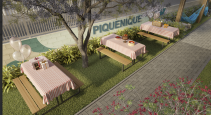 Wave Boa Viagem apartamento com dois quartos com lazer completo.