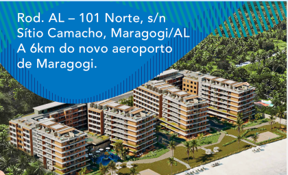 Max Tulum Maragogi Flets, 1, 2 e 3 Quartos empreendimento pé na Areia.