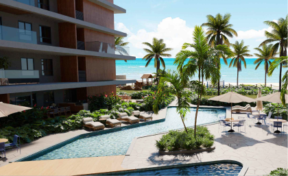 Max Tulum Maragogi Flets, 1, 2 e 3 Quartos empreendimento pé na Areia.