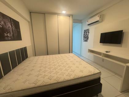 Alugo - Flat Costa do Rio Boa Viagem, Mobiliado, Quarto Separado, com Todas as Taxas Inclusas, Completo de Área de Lazer