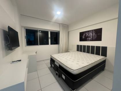 Alugo - Flat Costa do Rio Boa Viagem, Mobiliado, Quarto Separado, com Todas as Taxas Inclusas, Completo de Área de Lazer