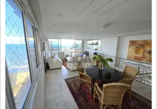 AMPLA COBERTURA DUPLEX NA AVENIDA BOA VIAGEM - 3 VAGAS