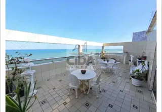 AMPLA COBERTURA DUPLEX NA AVENIDA BOA VIAGEM - 3 VAGAS