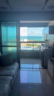 Apartamento a beira mar , vista livre e nascente