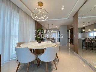 Apartamento 2 suítes + 2 dem-suítes finamente mobiliado com Vista Mar na Meia Praia