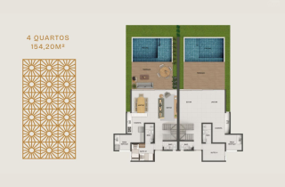 Antunes Beach Resort - Bangalôs 4 suites - Pé na Areia