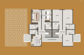 Antunes Beach Resort - Bangalôs 4 suites - Pé na Areia