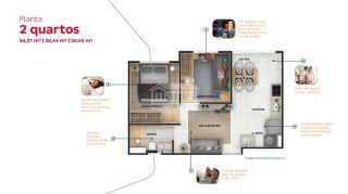 Sol de Camaras | 2 quartos | Camaragibe