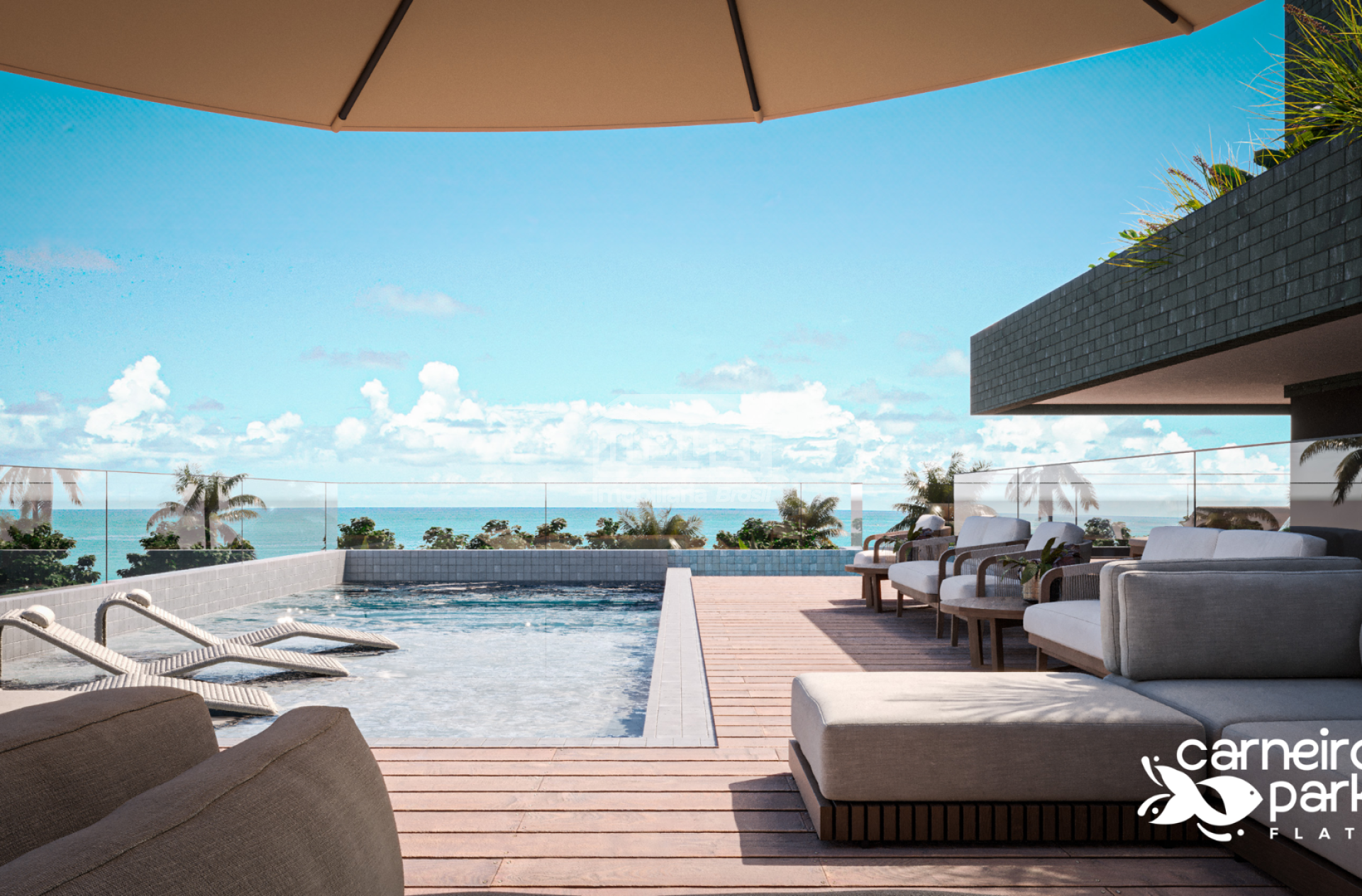 Carneiros Park Flats | Studios Terreo com piscina | 60 metros da Praia dos Carneiros