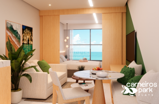 Carneiros Park Flats | Studios Terreo com piscina | 60 metros da Praia dos Carneiros