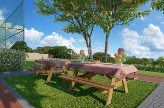 Conquista Paulista Residence | 2 quartos Terreo Garden | Lazer Completo