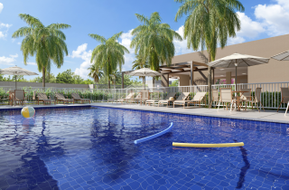 Conquista Paulista Residence | 2 quartos Terreo Garden | Lazer Completo