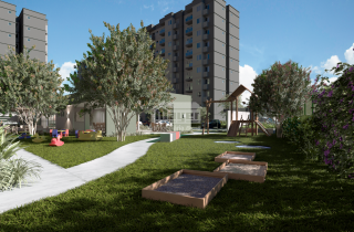 Aurora dos Pássaros | Centro de Paulista - Vila Aurora |Apartamento Térreo Garden com 56m²