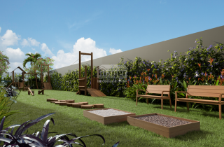 Patio Solare | Apto 2 quartos Térreo garden | 53m | Lazer completo