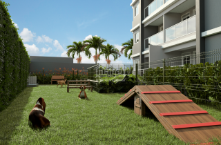 Patio Solare | Apto 2 quartos Térreo garden | 53m | Lazer completo